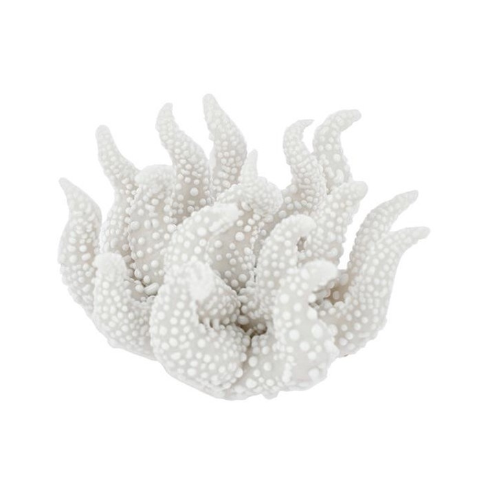 APPLICAZIONE CORALLO AVORIO GOCCE DI RUGIADA PORCELLANA DIAM.4